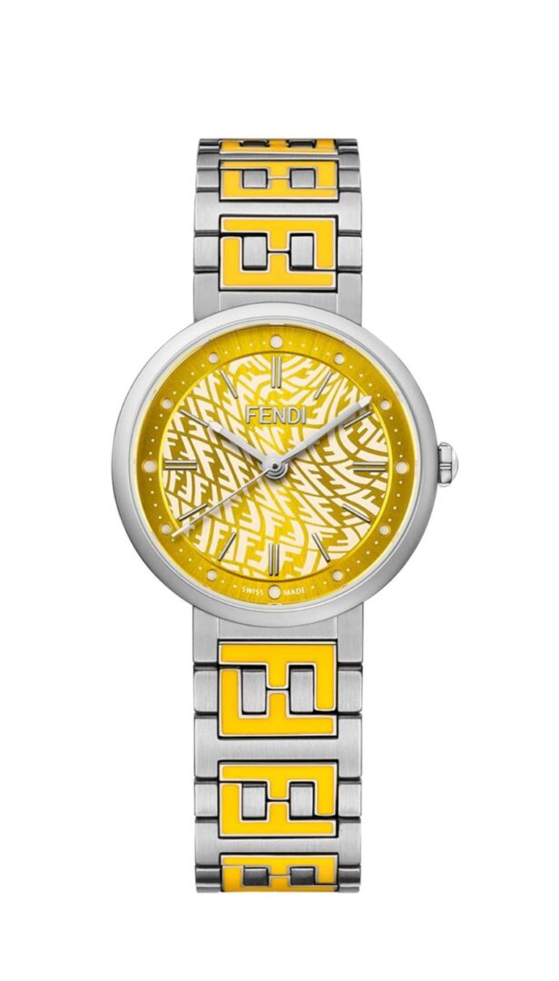 A yellow forever fendi watch for women