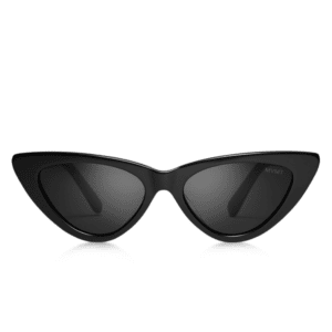 A pair of black skinny cat sunglasses MVMT