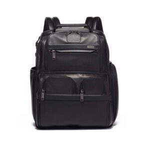 A compact tumi laptop brief back pack