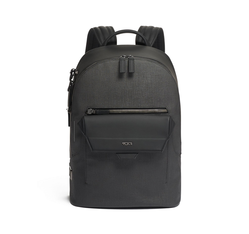 A black marlow tumi sheppard backpack