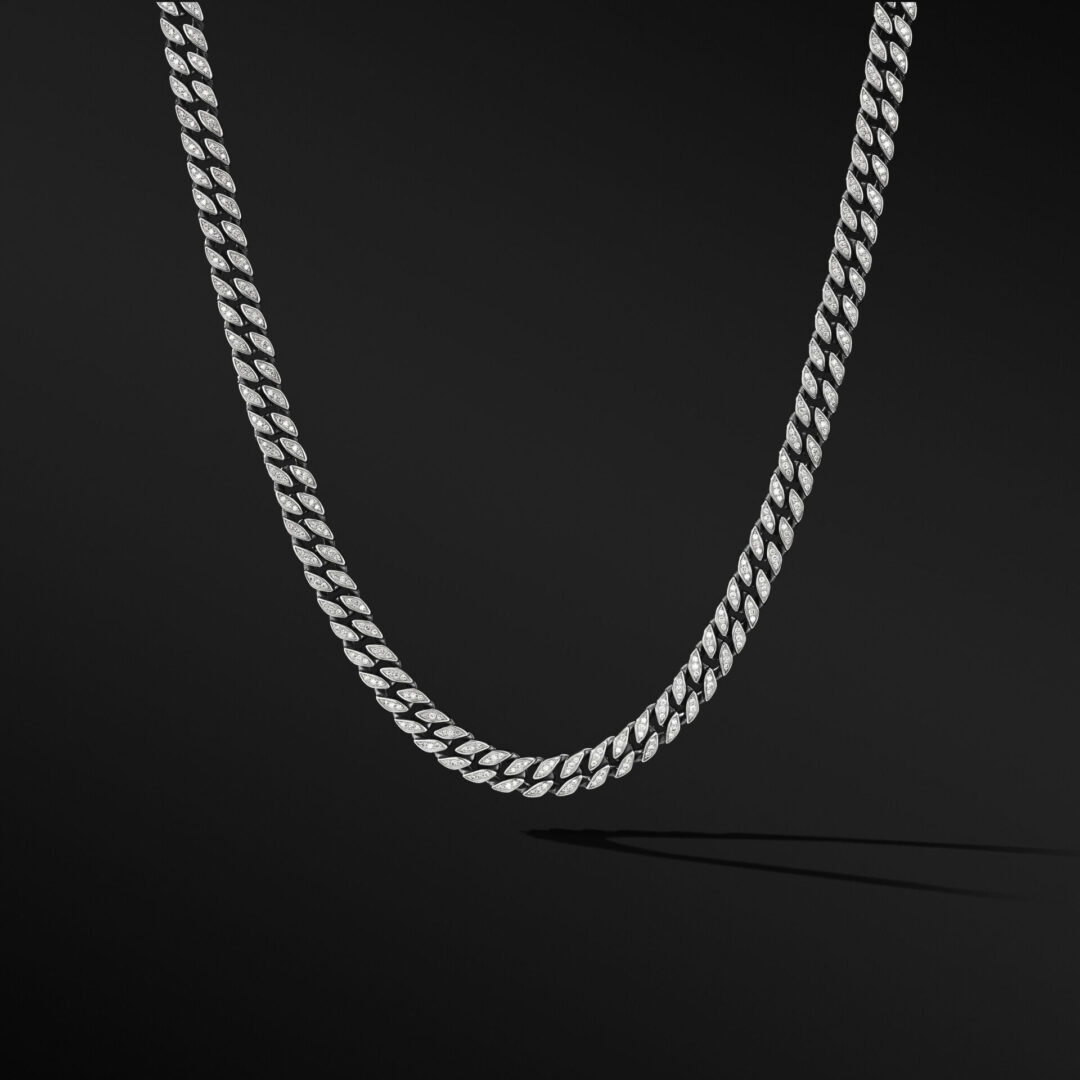 A diamond david yurman curb chain necklace