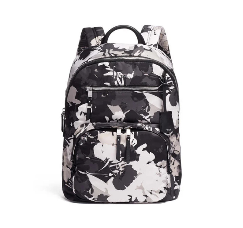 A black and white tumi sheppard backpack