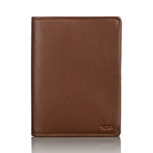 A brown tumi nassau slg passport cover