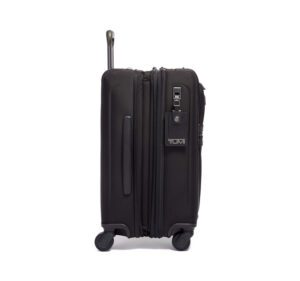 A side view of tumi international carry on bag