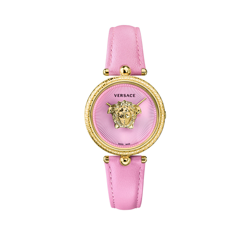 A versace palazzo empire leather strap watch